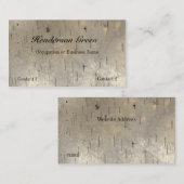 Carte de visite d'impression en bois de bouleau (Devant / Derrière)