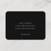 Carte de visite d'impression Floral rouge (Dos)