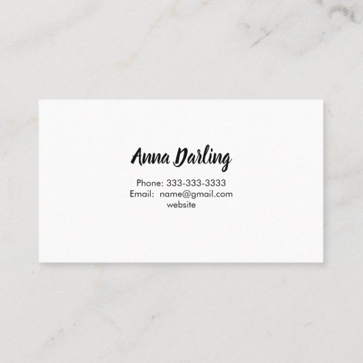 Carte de visite d'impression Monogram Modern Shipl (Dos)