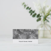 Carte de visite d'impression moulé blanc (Debout devant)