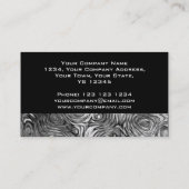 Carte de visite d'impression moulé noir (Dos)