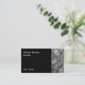 Carte de visite d'impression moulé noir (Debout devant)