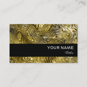 Carte de visite d'impression "or" en fusion bande