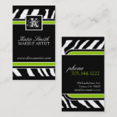 Carte de visite d'impression Zebra (Devant / Derrière)