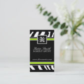 Carte de visite d'impression Zebra (Debout devant)