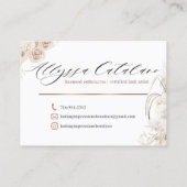 Carte de visite d'impressions de hachage non modif (Dos)