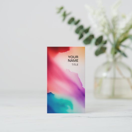 Carte de visite d'impressions dynamiques (Debout devant)