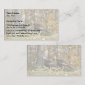 Carte De Visite Dinde sauvage (Devant / Derrière)