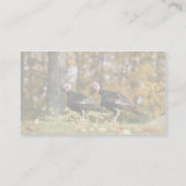 Carte De Visite Dinde sauvage (Dos)