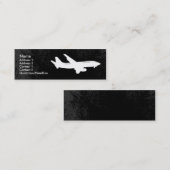 Carte de visite d'industrie d'avion (Devant / Derrière)