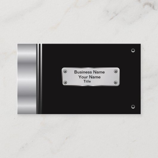 Carte de visite d'industrie mécanique (Devant)