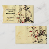 Carte de visite d'industrie musicale (Devant / Derrière)