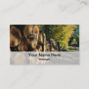 Carte de visite d'industries de sylviculture