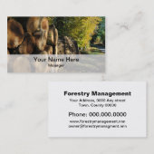 Carte de visite d'industries de sylviculture (Devant / Derrière)