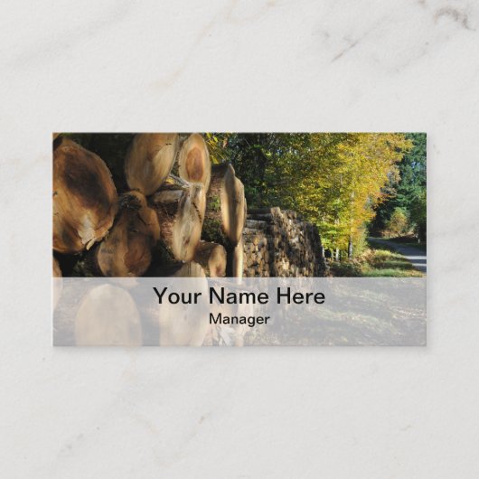 Carte de visite d'industries de sylviculture (Devant)