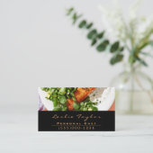 Carte De Visite Dîner Conception Plaque de restauration Chef Resta (Debout devant)