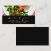 Carte De Visite Dîner Conception Plaque de restauration Chef Resta (Devant / Derrière)