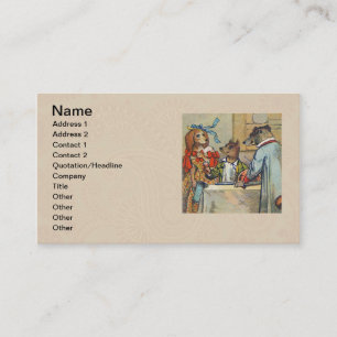 Carte De Visite Dîner de chien victorien Dress Doggy