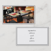Carte De Visite Dîner romantique pour deux (Devant / Derrière)