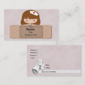 Carte de visite d'infirmière (Devant / Derrière)