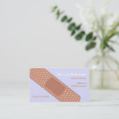 Carte de visite d'infirmière d'école, style pansem (Debout devant)