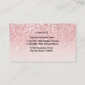 Carte de visite d'infirmière inscrit à Parties sci (Dos)