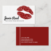 Carte de visite d'infirmière spécialisée en esthét (Devant / Derrière)