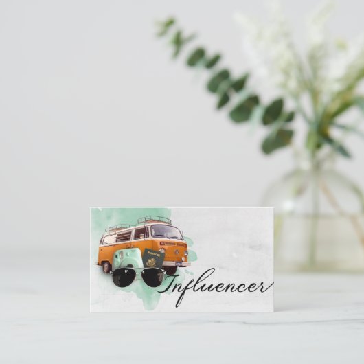 Carte de visite d'Influencer (Debout devant)