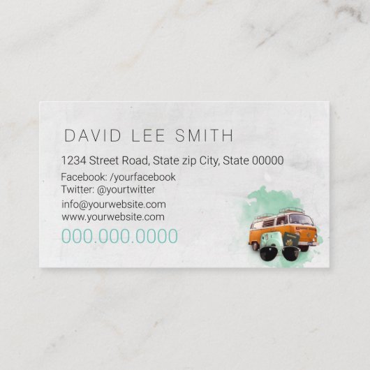 Carte de visite d'Influencer (Dos)