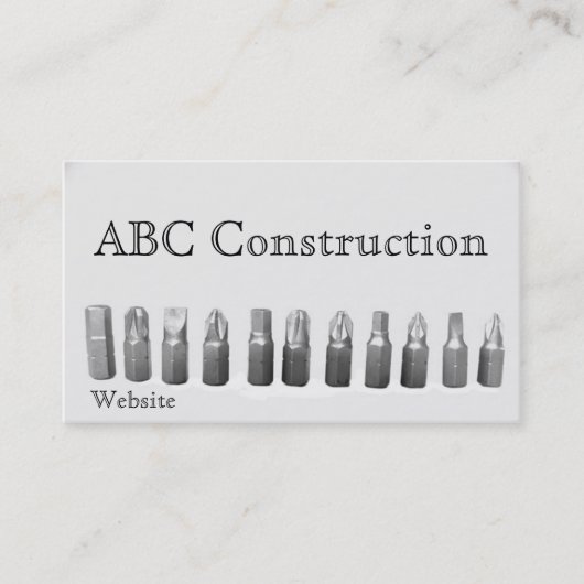 Carte de visite d'info-bulles (Devant)