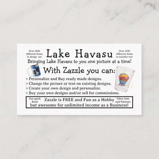 Carte de visite d'informations (Dos)