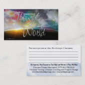 Carte de visite d'informations (Devant / Derrière)