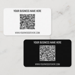 Carte de visite d'informations de code QR personna