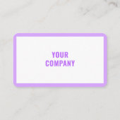 Carte de visite d'informations sur le logo personn (Dos)