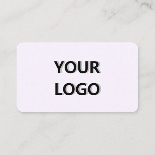 Carte de visite d'informations sur le nom du logo  (Dos)