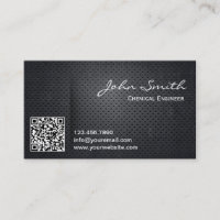 Carte de visite d'ingénieur chimiste de code en