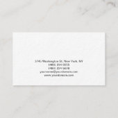 Carte de visite d'ingénieur électrique blanc épais (Dos)