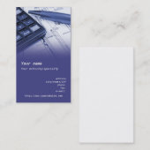 Carte de visite "d'ingénieur mécanicien" (Devant / Derrière)