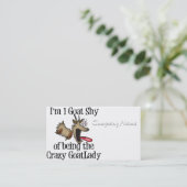 Carte De Visite Dingue Goat Lady GetYerGoat (Debout devant)