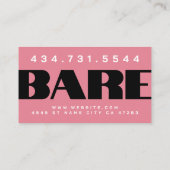 Carte de visite d'injecteur d'esthétique MediSpa (Dos)