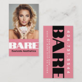 Carte de visite d'injecteur d'esthétique MediSpa (Devant / Derrière)