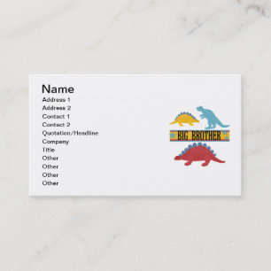 Carte De Visite Dinosaur Big Brother