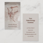 Carte De Visite Dinosaur Bones Paléontologiste Conception préhisto (Devant / Derrière)