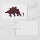 Carte De Visite Dinosaure Brown (Devant / Derrière)