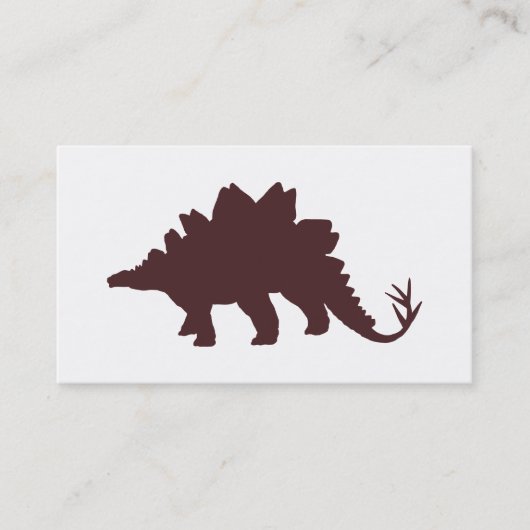 Carte De Visite Dinosaure Brown (Devant)