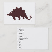 Carte De Visite Dinosaure Brown (Devant / Derrière)