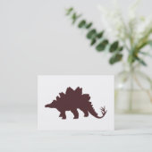Carte De Visite Dinosaure Brown (Debout devant)