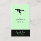 Carte De Visite Dinosaure d'Alectrosaurus (Devant)