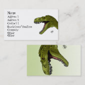 Carte De Visite Dinosaure d'hurlement T-Rex par Geraldo Borges (Devant / Derrière)