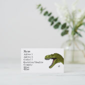 Carte De Visite Dinosaure d'hurlement T-Rex par Geraldo Borges (Debout devant)